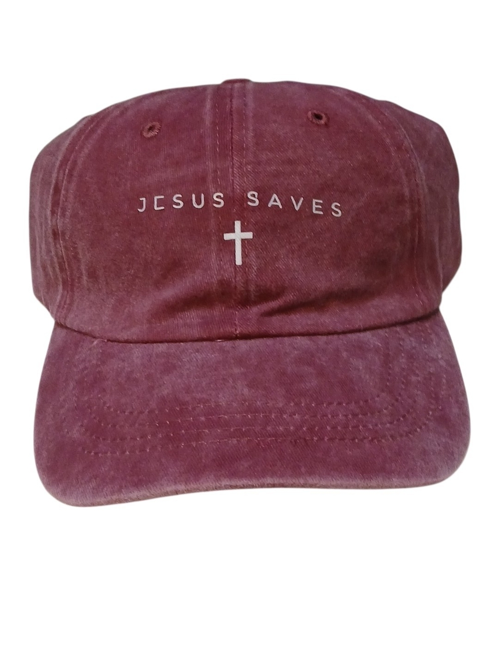 Access - NWOT, Denim, Embroidered Christian Caps, Adjustable Strap Metal Buckle - Picture 2 of 10